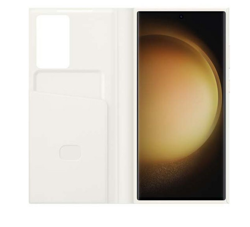 Samsung Original Smart View Wallet Case For Samsung S23 Ultra - White (Open Stock)