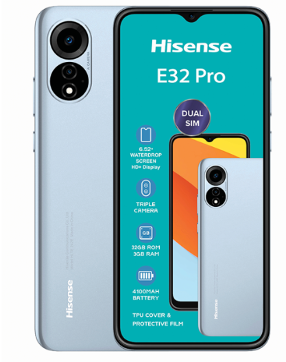 Hisense E32 Pro 32GB Dual Sim - Blue (Open Box)
