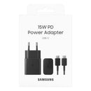 Samsung Original USB PD Type-C Fast Wall Charger 15W With Cable - Black