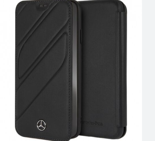 MERCEDES SAMSUNG GALAXY S9 PLUS  BOOKTYPE FOLIO COVER-BLACK