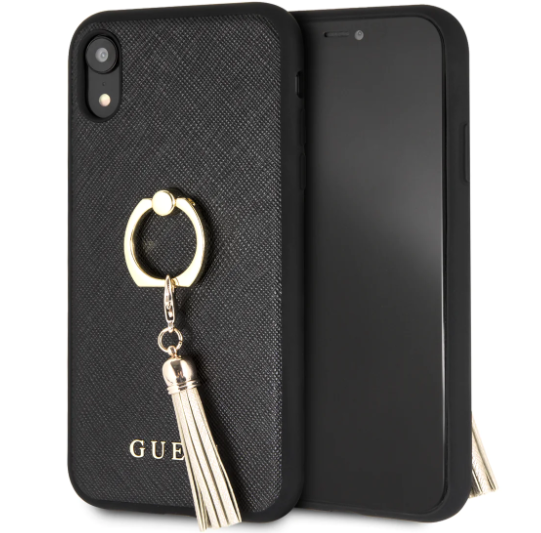 GUESS HARD CASE FOR IPHONE XR- BLACK