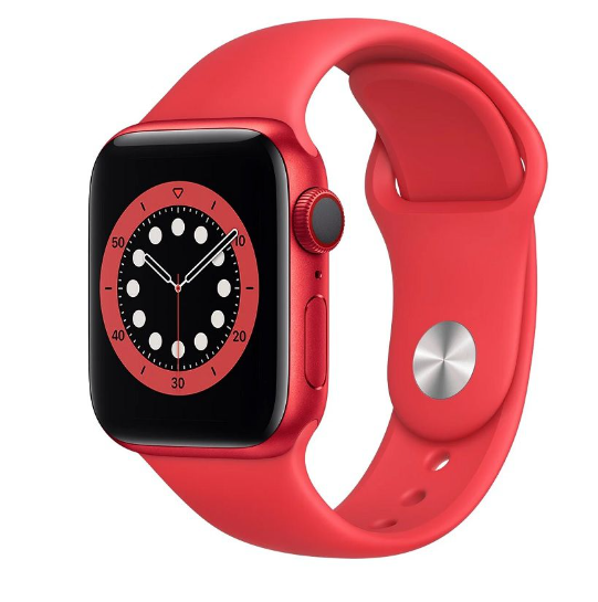 Apple Watch Series 6 GPS + Cellular (40mm) - Red Case with Red Sport Band