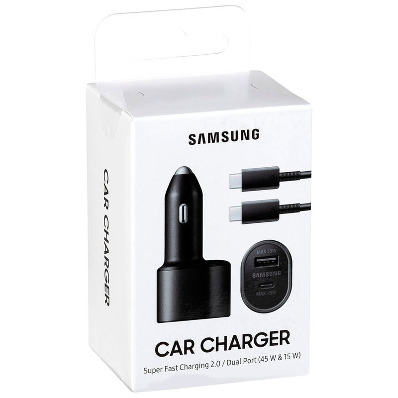 Samsung In Car Charger 2 Port Type C USB And Cable