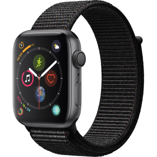 Apple Watch Series 4 44mm GPS Only, Space Gray Case with Black Sport Loop